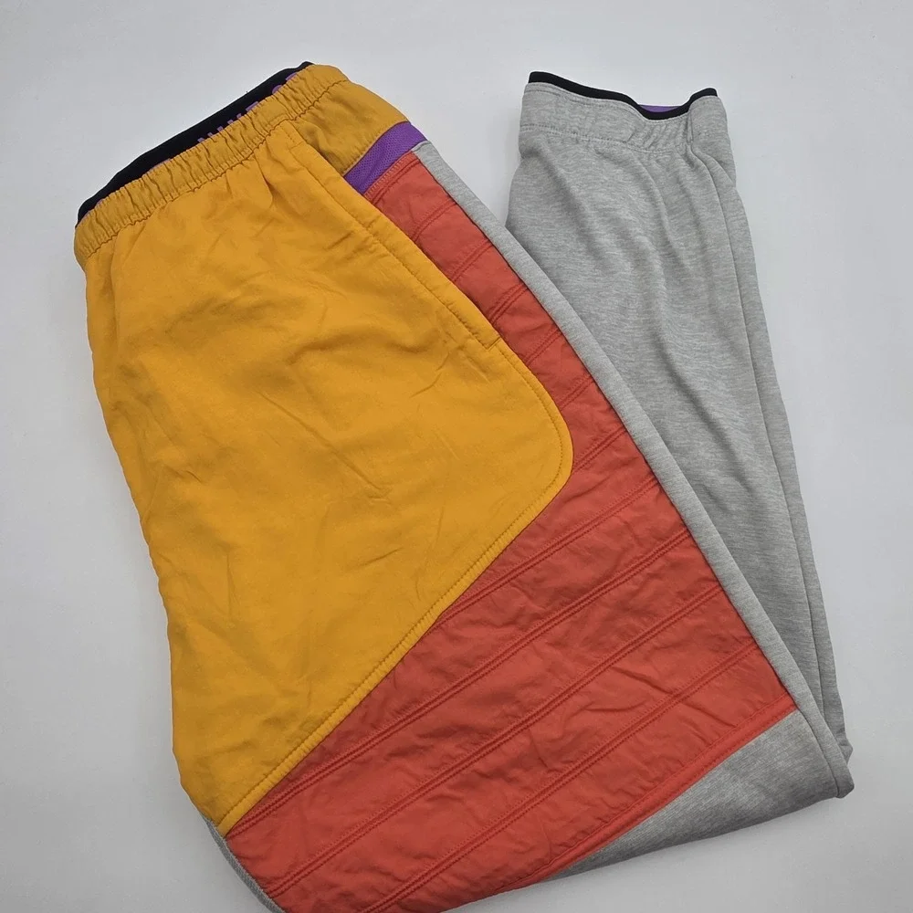 NIke‎ Therma Fleece Training Track Pants Retro Orange & Gray Men's XL BV4523-050
